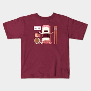 Cute Cartoon Sushi Dinner Kids T-Shirt